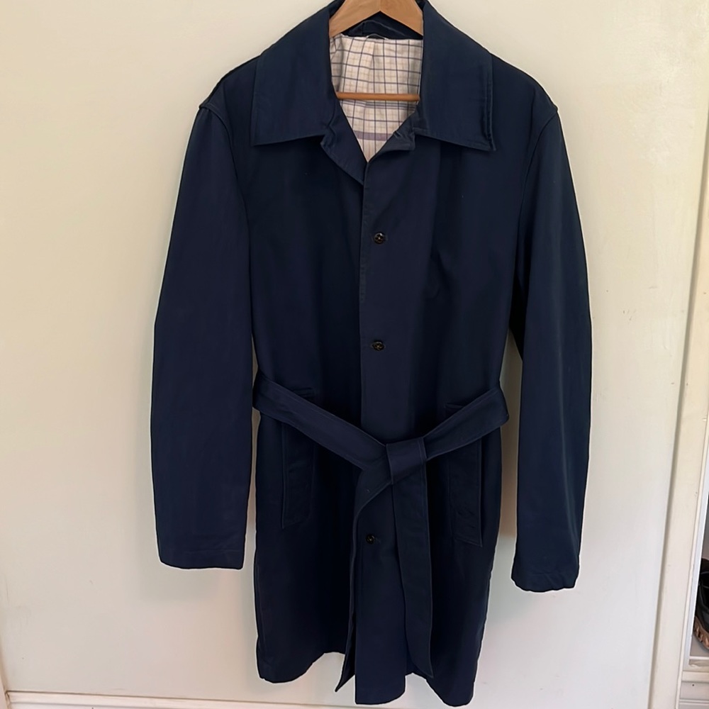 Acne Studios Blue Trench Coat